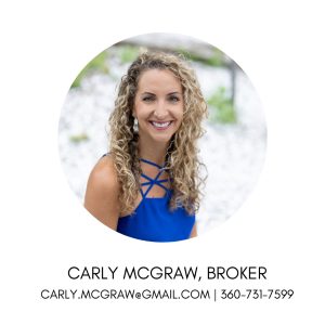 Picture of Carly McGraw with her contact information.